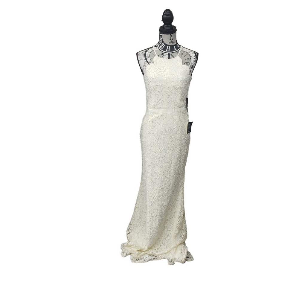 Lulus Women's size Medium Off White Long Dress UWT